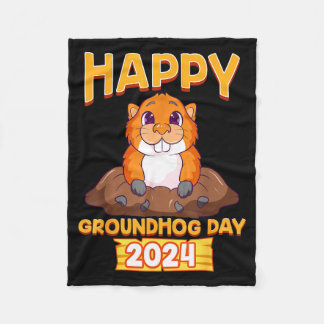 Happy Groundhog Day 2024 Woodchuck Weather Meteoro Fleecedecke