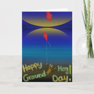 Happy Groundhog Day Card Karte