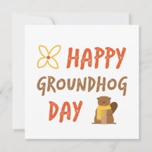 Happy Groundhog Day // Novelty Groundhog Day Blank
