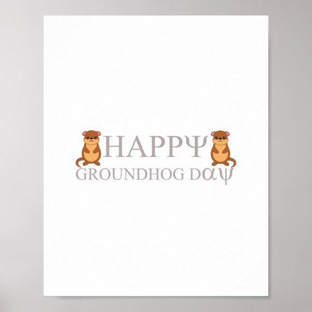 Happy Groundhog Day Poster (Vorne)