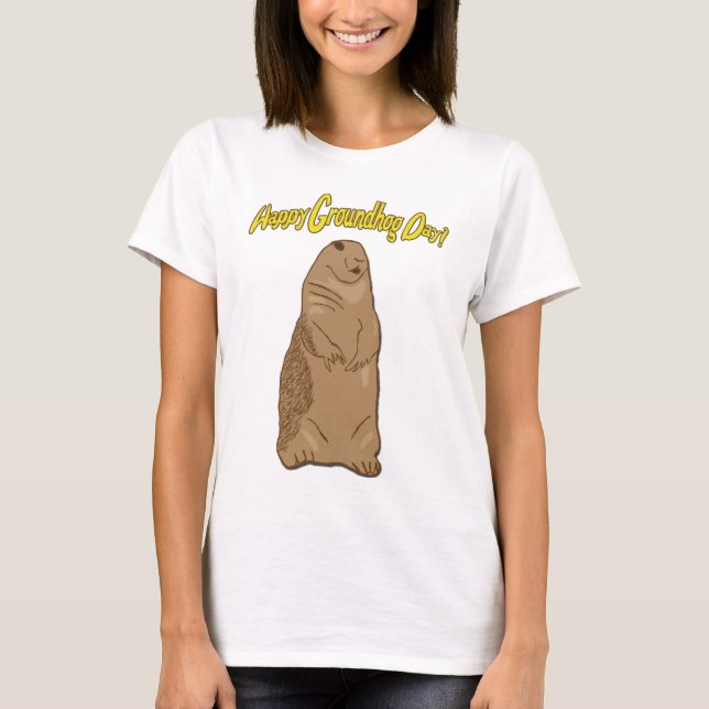 Happy Groundhog Day Shirt (Vorderseite)