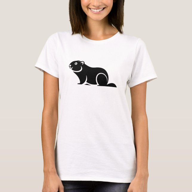 Happy Groundhog Day T-Shirt (Vorderseite)