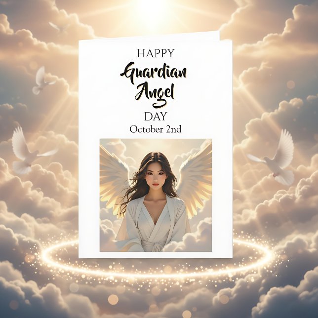Happy Guardian Angel Day | (asiatisch) Karte (Von Creator hochgeladen)