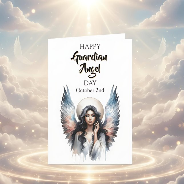 Happy Guardian Angel Day | (hispanisch) Karte (Von Creator hochgeladen)