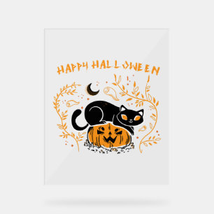 Happy Hal Cat Liebe Acrylschild