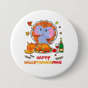 Happy Hallo vielen Dank an Mas Elephant Erntedank Button