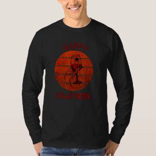 Happy Hallo`wine White Wine Rote Rose T-Shirt