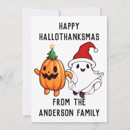 Happy HalloDankeMas Feiertagskarte