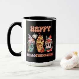 Happy HalloDankeMas Funny Dark Tasse