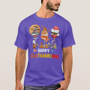 Happy HalloDankeMas Weinglas T-Shirt