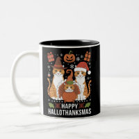 Happy Hallothanksmas Cats Halloween