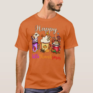 Happy Hallothanksmas Coffee Latte TShirt