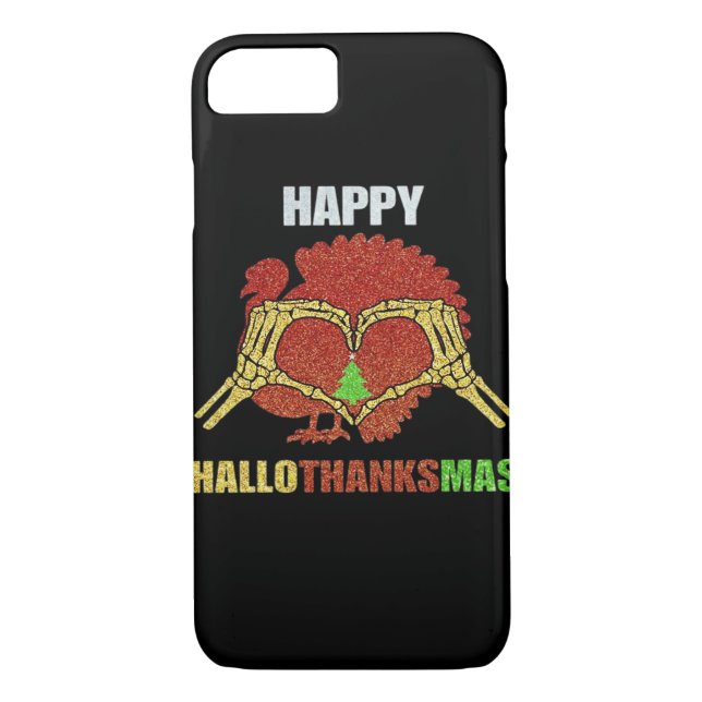 Happy Hallothanksmas Fun Holiday Saison Mashup Case-Mate iPhone Hülle (Rückseite)