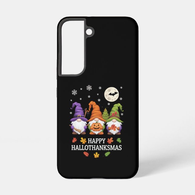 Happy Hallothanksmas Gnomes Lover Halloween Xmas Samsung Galaxy Hülle (Rückseite)