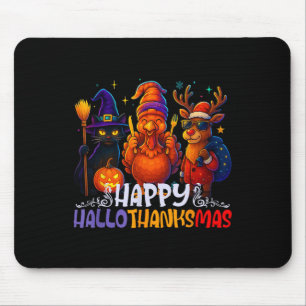 Happy Hallothanksmas Halloween Erntedank Christ Mousepad