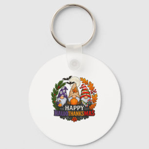 Happy Hallothanksmas Halloween Erntedank Christ Schlüsselanhänger