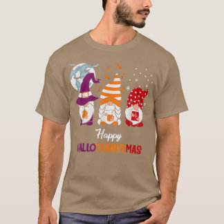 Happy Hallothanksmas Halloween Erntedank Christ T-Shirt