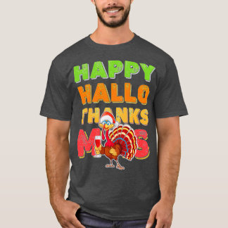 Happy Hallothanksmas Halloween Erntedank Christ T-Shirt