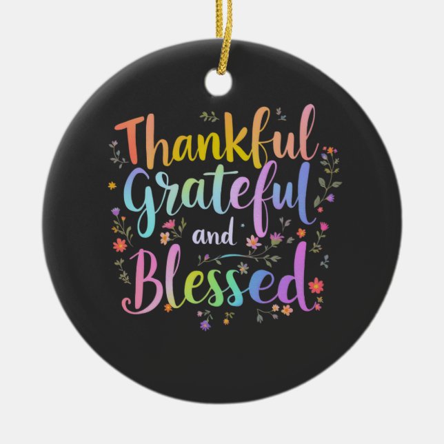 Happy HalloThanksmas liebt Design- Perfekter Hallo Keramik Ornament (Vorne)