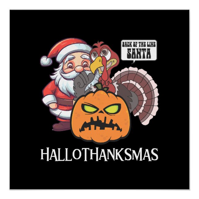 Happy Hallothanksmas Poster (Vorderseite)