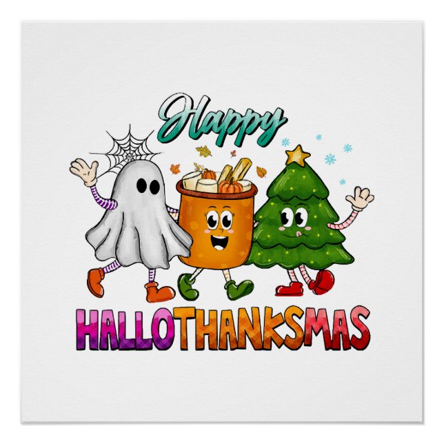 Happy Hallothanksmas Poster (Vorderseite)