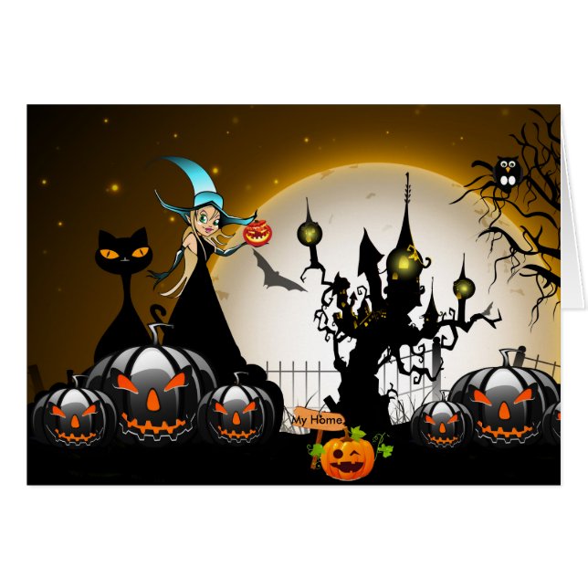 Happy Halloween (Vorderseite (Horizontal))