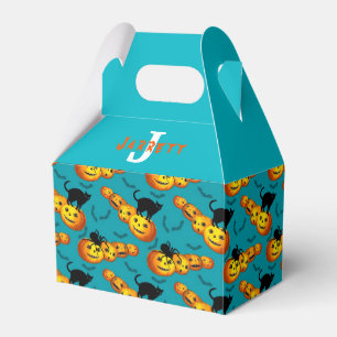 Happy Halloween 1. Geburtstag Pumpkins Monogramm Geschenkschachtel