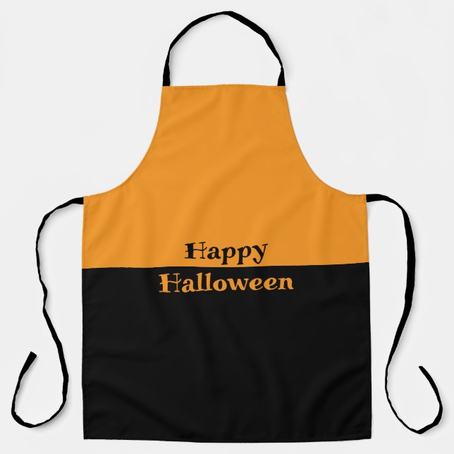 Happy Halloween 2-Tone-Schürze Schürze (Vorderseite)