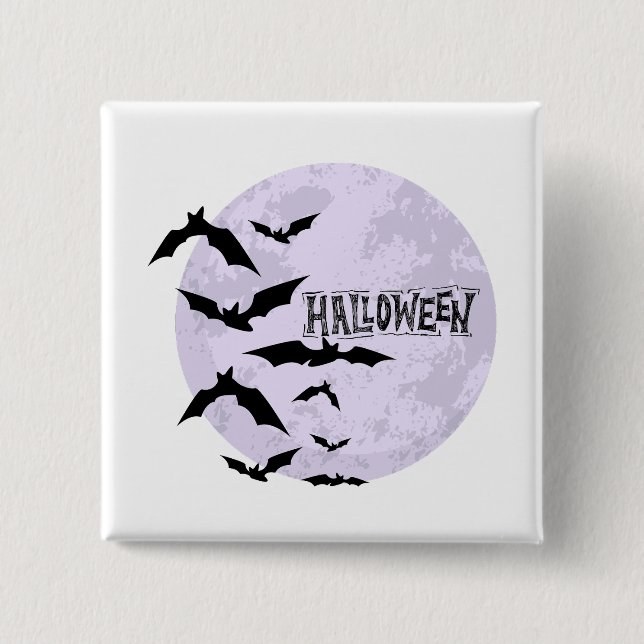Happy Halloween Abzeichen Button (Vorderseite)