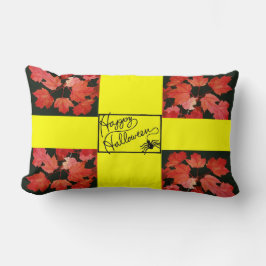 Happy Halloween and Spider - Lendenkissen