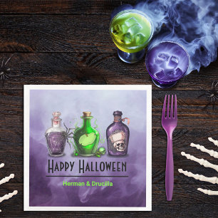 Happy Halloween Apothecary Jar Serviette