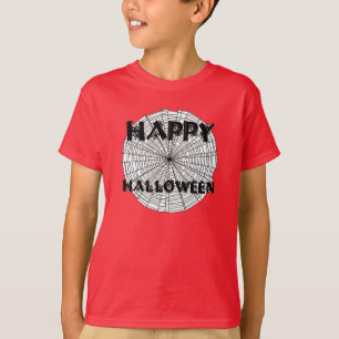 Happy Halloween auf Spider Web Kids T-Shirt