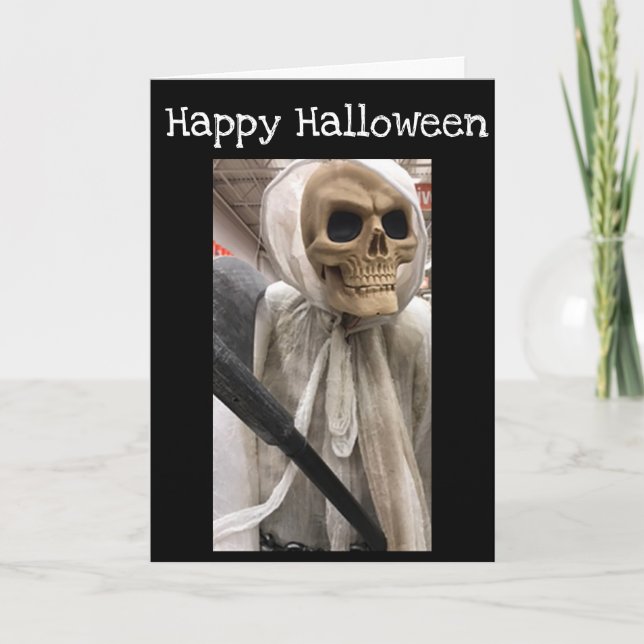 **HAPPY HALLOWEEN** AUS NIEDLICHEN KLEINEN MICH KARTE (Vorderseite)