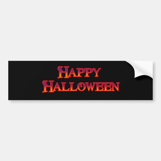 Happy Halloween Autoaufkleber (Vorne)