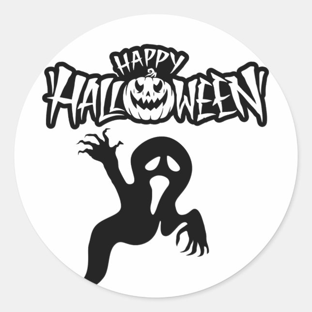 Happy Halloween Autocollant (Devant)
