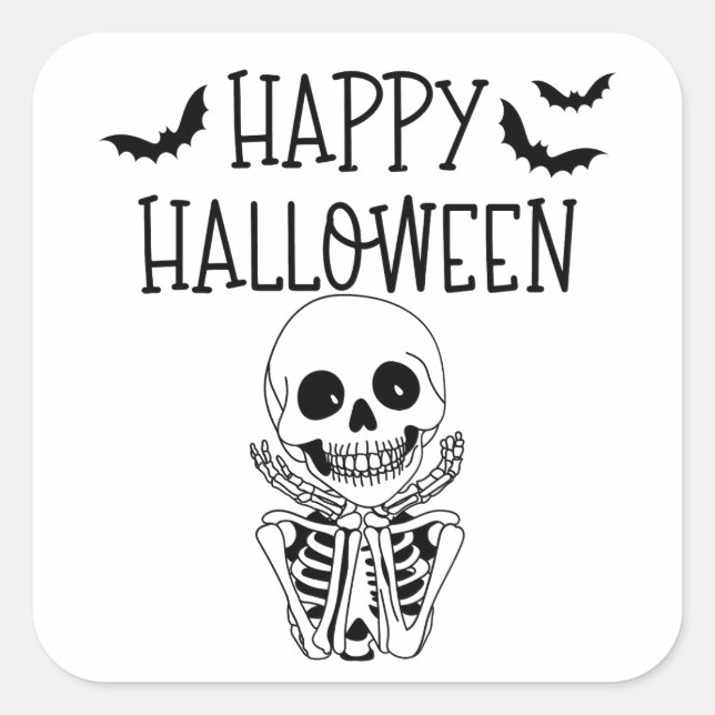 Happy Halloween Autocollant (Devant)