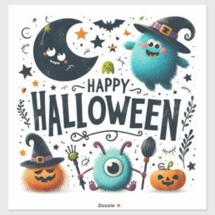 Happy Halloween Autocollant Vinyl Coupé Personnali