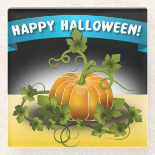 'HAPPY HALLOWEEN' BANNER GLASUNTERSETZER