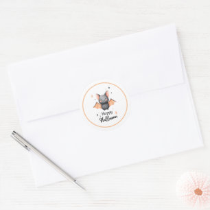 Happy Halloween Bat Gunst Sticker