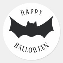 Happy Halloween. Bat. Schwarz-Weiß-Spooky