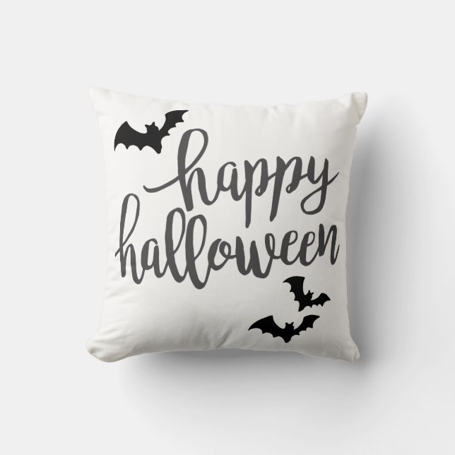 Happy Halloween Bats Kissen (Vorderseite)