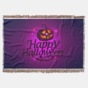 Happy Halloween Beängstigend Pumpkin Decke