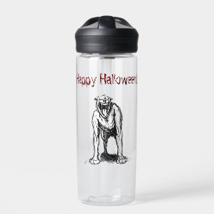 Happy Halloween Beängstigend Spooky Demon Hell Dog Trinkflasche