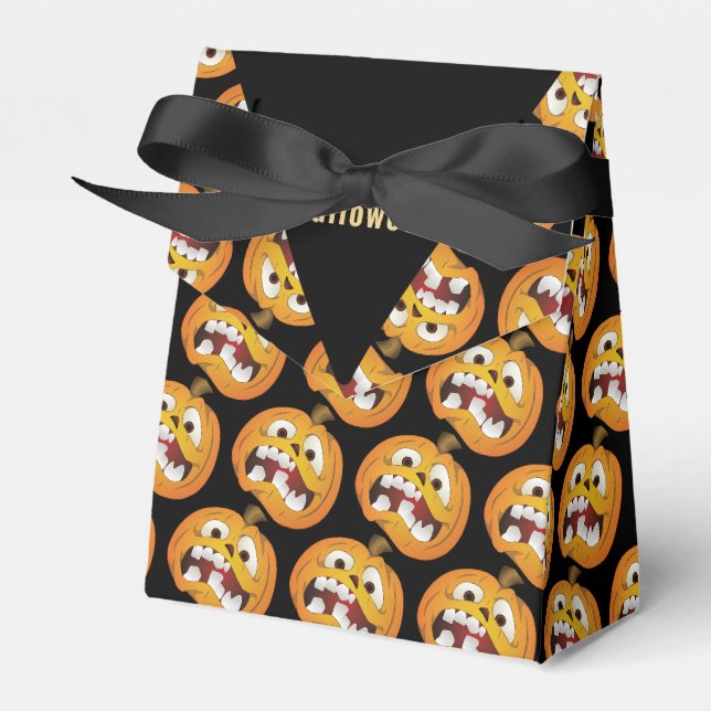 Happy Halloween Beängstigende Kürbislaterne Pumpki Geschenkschachtel (Vorderseite)