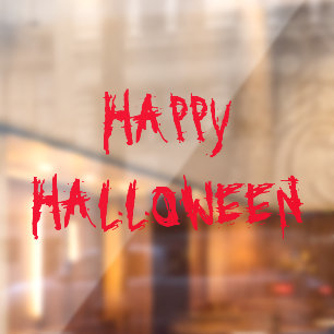 Happy Halloween beängstigende Ornamente Fensteraufkleber