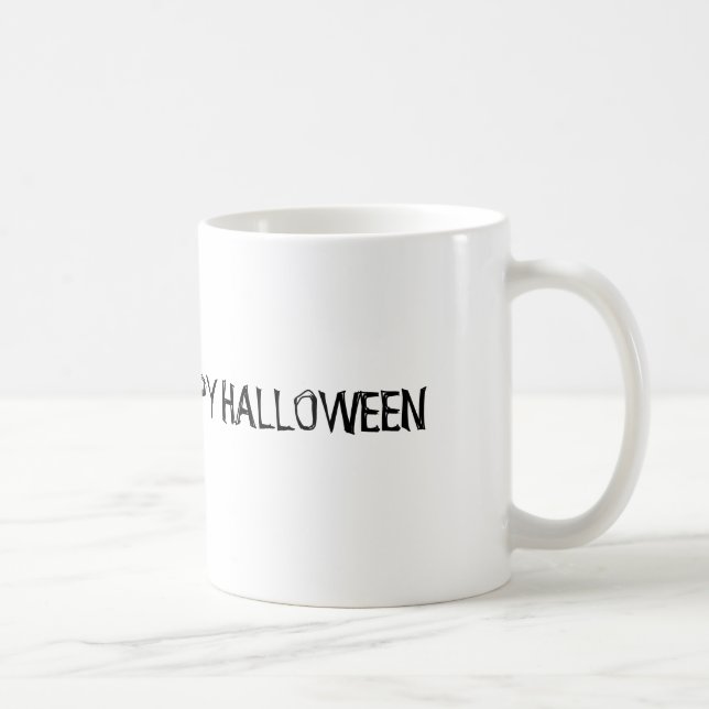 Happy Halloween Beängstigende Pumpkin-Kunst Tasse (Rechts)