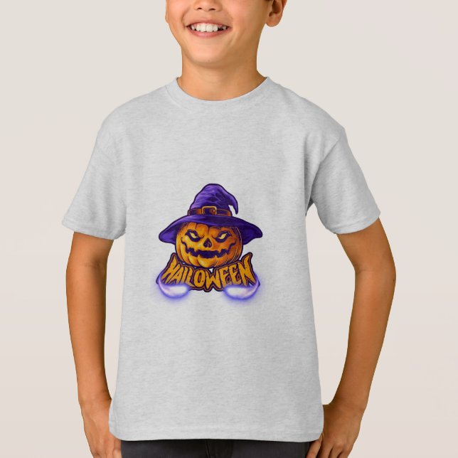 Happy Halloween Beängstigender Jack O’ Lantern T-Shirt (Vorderseite)