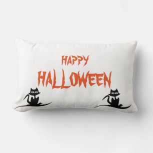 Happy Halloween Beängstigender Katzenwirbel Lendenkissen