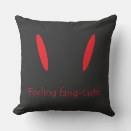 Happy Halloween beängstigender, spöttischer Vampir Kissen