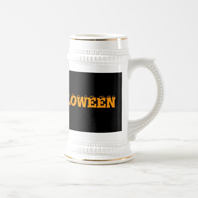 HAPPY HALLOWEEN BIERGLAS (Rechts)